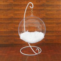 6分8分娃用吊椅17cm30厘米娃娃吊篮ob11芭比bjd娃GSC手办娃屋摆件 小款白色吊椅(配送白色绒毛坐垫)