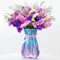多色满天星干花花束真花鲜花瓶勿忘我批发永生花卉客厅装饰品摆件 勿忘我 4色混搭 1束花(无花瓶)