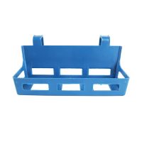 讲台花架挂钩花篮鲜花束挂式花泥架演讲台桌挂架塑料支架会议工具 蓝色