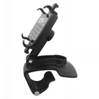 汽车车载手机支架卡扣式通用仪表台导航座后视镜遮阳板多功能支架 典雅黑