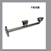 不锈钢支架电线杆抱圈监控摄像头抱柱抱箍双鸭嘴头万向可调节 L60cm不锈钢支架