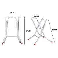 折叠桌子腿脚架折叠桌架圆桌架子可折叠铁艺桌腿支架桌子支架脚腿 小号展开45高厚度0.5直径25