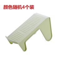 省空间收纳鞋架双层鞋托架柜子宿舍神器鞋柜整理放鞋子拖鞋置物架 单足4个装