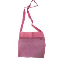 沙滩玩具收纳袋网袋,沙滩玩具收纳包,玩具收纳网兜 小号拾贝壳包粉色