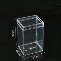 千层蛋糕盒子提拉米苏慕斯豆乳烘焙甜品容器一次性透明方形包装盒 (104)长方形小款-10个