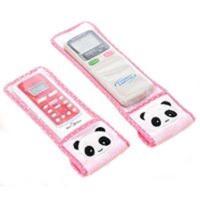 一个大号一个小号卡通毛绒遥控器套透明覆膜遥控保护大象熊猫遥控 一个大号一个小号颜色随机