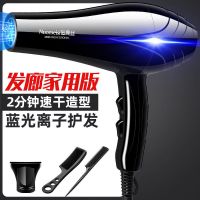 诺美丝发廊家用吹风机大风力冷热风负离子学生宿舍用电吹风不伤发 蓝光升级版大风力送三