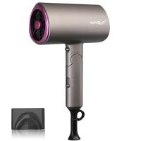 铭格电吹风机发廊家用便携式折叠大功率冷热风蓝光负离子恒温护发 星空灰[1800W]强劲大风力