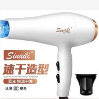 吹风机蓝光家用静音学生宿舍电吹风大功率不伤发吹风筒大风力 专/业蓝/光[奶白] 大风蓝光/专业版-送集风嘴