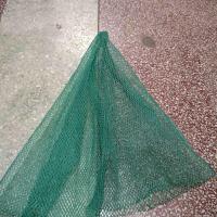 聚乙烯网线渔网网兜网抄 无结网布 渔网 捞斗网袋 长60公分口径50(密0.8毫米