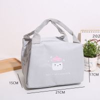 新款方形保温包加厚大号铝箔便当袋学生上班族时尚饭盒手提包 方形小号 奶瓶