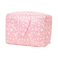 牛津布被子收纳袋可套拉杆箱衣物袋子学生手提行李袋搬家打包袋 (手提不可套拉杆款)粉色菊花