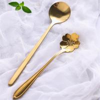 日式樱花玻璃碗 金边甜品碗燕窝碗创意玻璃水果沙拉碗糖水汤碗盅 樱花勺+圆勺