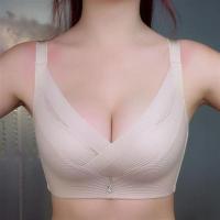 内衣女小胸聚拢调整型收副乳防下垂上托厚胸罩平胸专用无钢圈文胸 肤色[单件] 32/70A