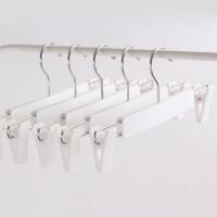无痕家用裤架裤夹子衣架批发裤夹内衣架柜衣衣服架服装店宿舍学生 白色 5个