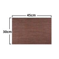 功夫茶具配件中式茶席竹席茶盘茶台桌旗茶道用具零配茶叶渣过滤垫 咖啡色滤水茶席45*30cm