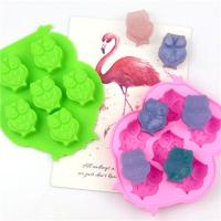 硅胶蛋糕烘焙模具 机器猫多连卡通米糕模果冻慕斯模烤箱蒸锅适用 6小猫头鹰13.5*11.2*2cm