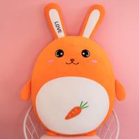 可爱兔子毛绒玩具抱枕陪你睡觉公仔床上娃娃玩偶生日礼物女孩超萌 桔色-圆眼睛 65厘米《柔软抱枕-送小挂件》
