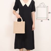 无印良品麻布袋MUJI环保日韩棉麻包包大容量手提夏季单肩包亚麻袋 商场同款A6 21x23x15cm