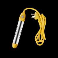 浴桶浴缸烧水热水神器热得快自动断电洗澡加热器电热管温控 (黄色)75度断电+指示灯2000W