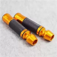 摩托车手把胶车把套踏板车福喜鬼火改装车把油门转把手把套车把杆 酒杯手把金色