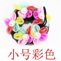 发网芭蕾舞蹈比赛考级盘头发饰品隐形网兜套罩儿童丸子头弹力发套 HD小号彩色(1个)