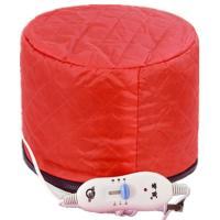 发膜加热帽家用焗油帽电帽子头发护理倒膜染发烫发电热帽蒸发帽子 普通红色三档温控