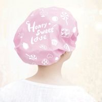 []浴帽女加厚浴室浴帽防水沐浴帽子洗头帽防油烟厨房 1个浴帽 送1个 浴花