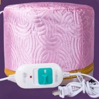 [送2个浴帽]电热帽加热帽子发膜蒸发焗油帽染发帽家用 [升级版]粉色3挡加热帽[送浴帽]