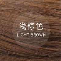 金贤重同款男士假发帅气短发逼真自然蓬松时尚韩版短直发明星潮流 浅棕色+发网