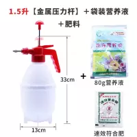 喷壶洒水浇花多功能家用小雾瓶神器农用自动高压洗车消毒园艺工具 l.5升[经典白]+浓缩水肥