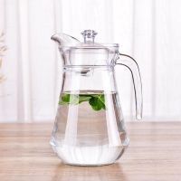 家用玻璃加厚冷水壶大容量鸭嘴壶八角壶凉白开壶果汁壶扎壶 1.3升无铅玻璃鸭嘴壶