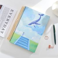 [送2支中性笔]16K加大厚复古可爱简约b5线圈本学生笔记本子批发 爱/151张