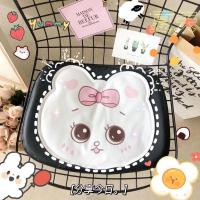 夏季降温冰垫坐垫卡通可爱学生宿舍午睡椅垫免注水凝胶透气冰凉枕 蝴蝶结熊冰垫 1个