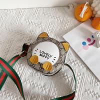 儿童老花包包女可爱小猫咪宝宝斜挎包小童背包装饰小孩零钱包迷你 灰色字母