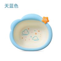 3个装初生婴儿洗脸盆新生儿童用品洗屁股PP家用宝宝小盆子脸盆 1个装-天蓝色[送区分标志]