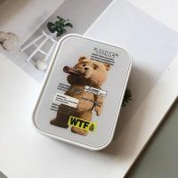 正畸保持器盒子牙套收纳盒储牙盒假牙盒可爱盒便携式 啤酒熊