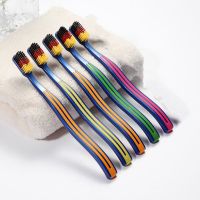 牙刷硬毛软毛成人男女通用大头去烟渍牙黄美白牙齿家庭批发装 110款硬毛款5支