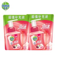 滴露泡沫洗手液225ml*2袋补充装抑菌家用儿童杀菌除菌消毒非免洗 [泡沫绵密]樱桃225mlx2袋