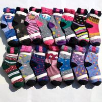 20/50双]大脚板老头男袜加厚保暖袜子中筒男士棉袜加大加长工地袜 大脚板女(颜色图案店长搭配) (20双装)