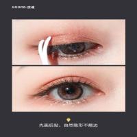 古迪网纱蕾丝遇水即粘双眼皮贴女自然无痕隐形肿眼泡美目专用神器
