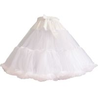 裙撑lolita洛丽塔日常棉花糖云朵无骨软纱暴力cosplay蓬蓬裙衬撑 白色 40-45厘米