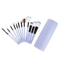 化妆刷套装全套粉底刷散粉刷眼影刷遮瑕刷唇刷12支初学者美妆工具 蓝色 只买刷子拍这个