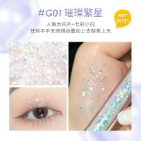 菲鹿儿仙女棒液体眼影盘ins超火珠光细闪卧蚕提亮液超闪大闪亮片 G01