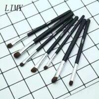 动物小马毛ins超火7支眼影刷套装套刷眼部化妆刷子便携初学者晕染 7支小马毛-经典雅黑-银色管