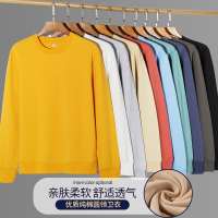 爺特(YETE)日系220G重磅长袖t恤男春秋季纯棉宽松原创卫衣纯色打底衫潮