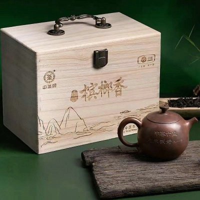 [2018年陈化 2021年生产]中茶牌 梧州六堡茶黑茶 高山大树一级散茶木盒装