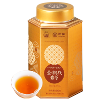 中茶 海堤茶叶 乌龙茶金铜钱茶武夷山奇种茶100克金铜钱 单罐装