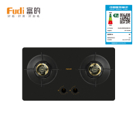 富的 乐邦出品 燃气灶JZY/T-FD308 5.0KW大火力圆盘聚能防风一级能效荷叶仿生磨砂面板质保[液化气]