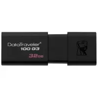 金士顿(Kingston)32GB USB3.0 U盘 黑色 滑盖设计 时尚便利